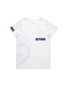ACTIONS Wo's Maple V Neck Tee
