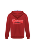 Adults Red Half Zip Hoodie