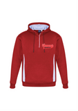 Adults Red Half Zip Hoodie